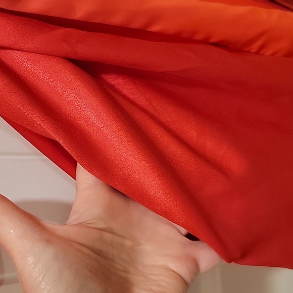 Victoria's Secret Hot Pink Red Wrap Kimono Satin Robe Size M/L - Picture 3 of 6